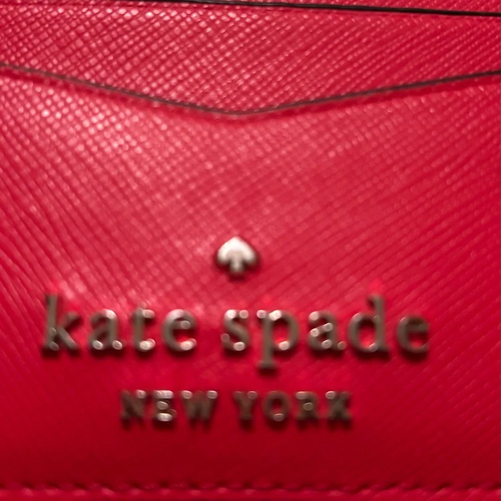 kate spade Saffiano leather card holder - Like New - Picture 4 of 4